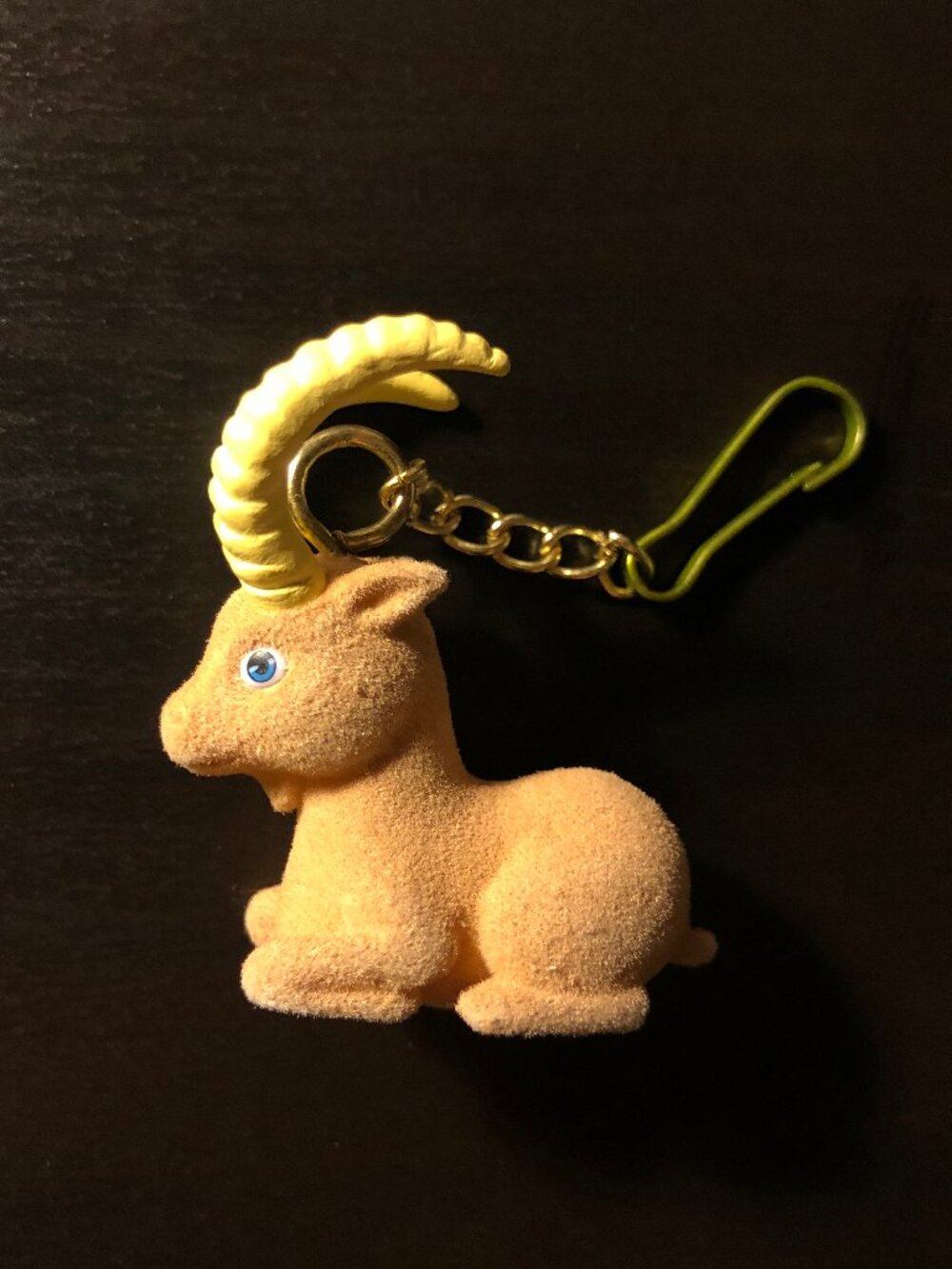Ibex Mountain Goat Keychain Mini Figurine